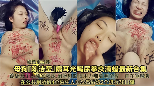 母狗陈洁莹扇耳光喝尿拳交滴蜡最新合集}